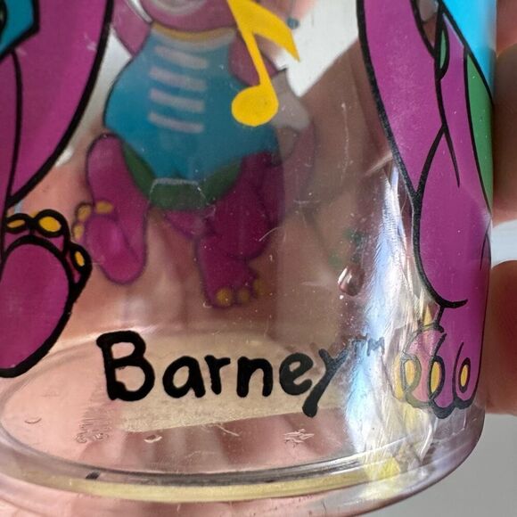 Vintage Barney Kids Plastic Cup 1992 The Lyons Group - Picture 7 of 9